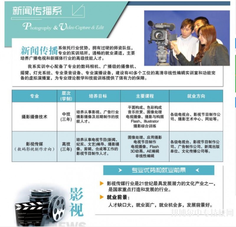廣東省新聞出版職業(yè)技術(shù)學校新聞傳播系專業(yè)簡介