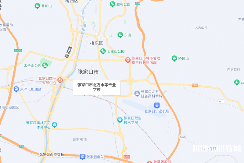 張家口市北方中等專業(yè)學(xué)校地址，乘車路線