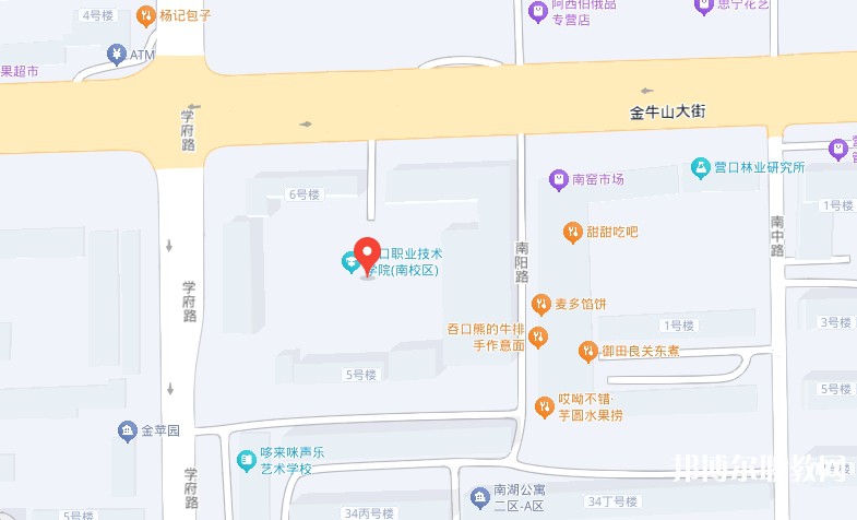 營口市信息技術(shù)學(xué)校地址，乘車路線