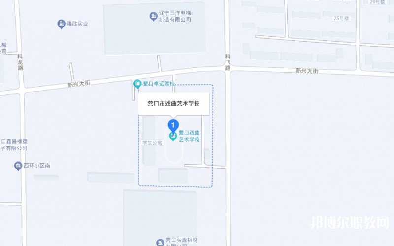 營口市戲曲學校地址，乘車路線